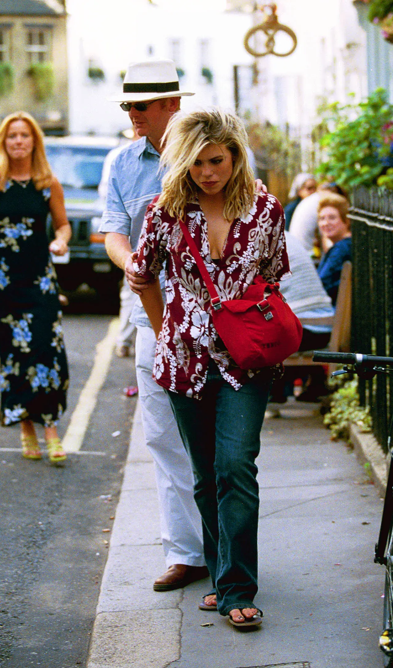 Chris Evans, Billie Piper, Aldo Zilli and Danny McCall in Knightsbridge, United Kingdom