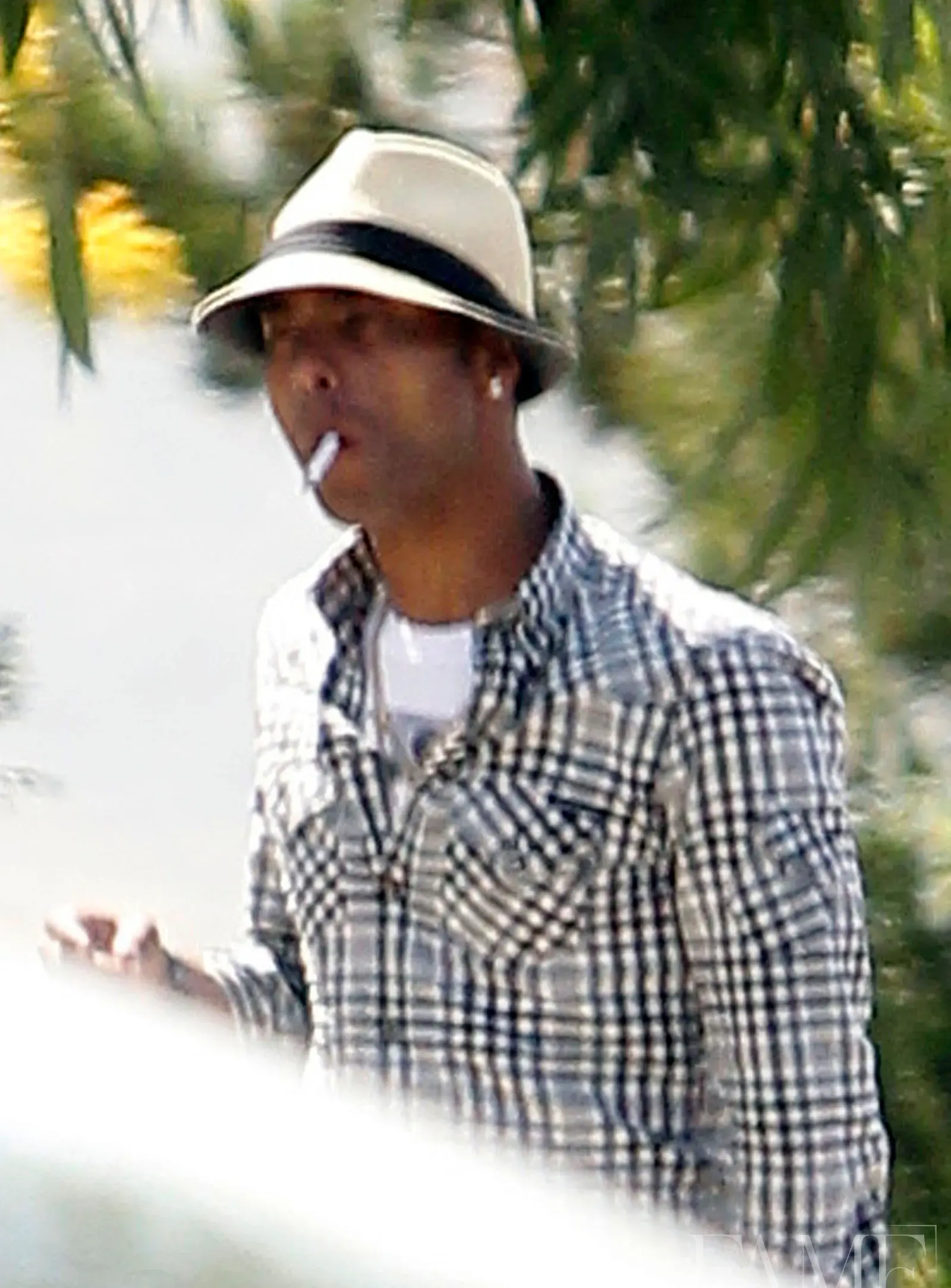 Ashley Cole and Zat Knight in Los Angeles, USA