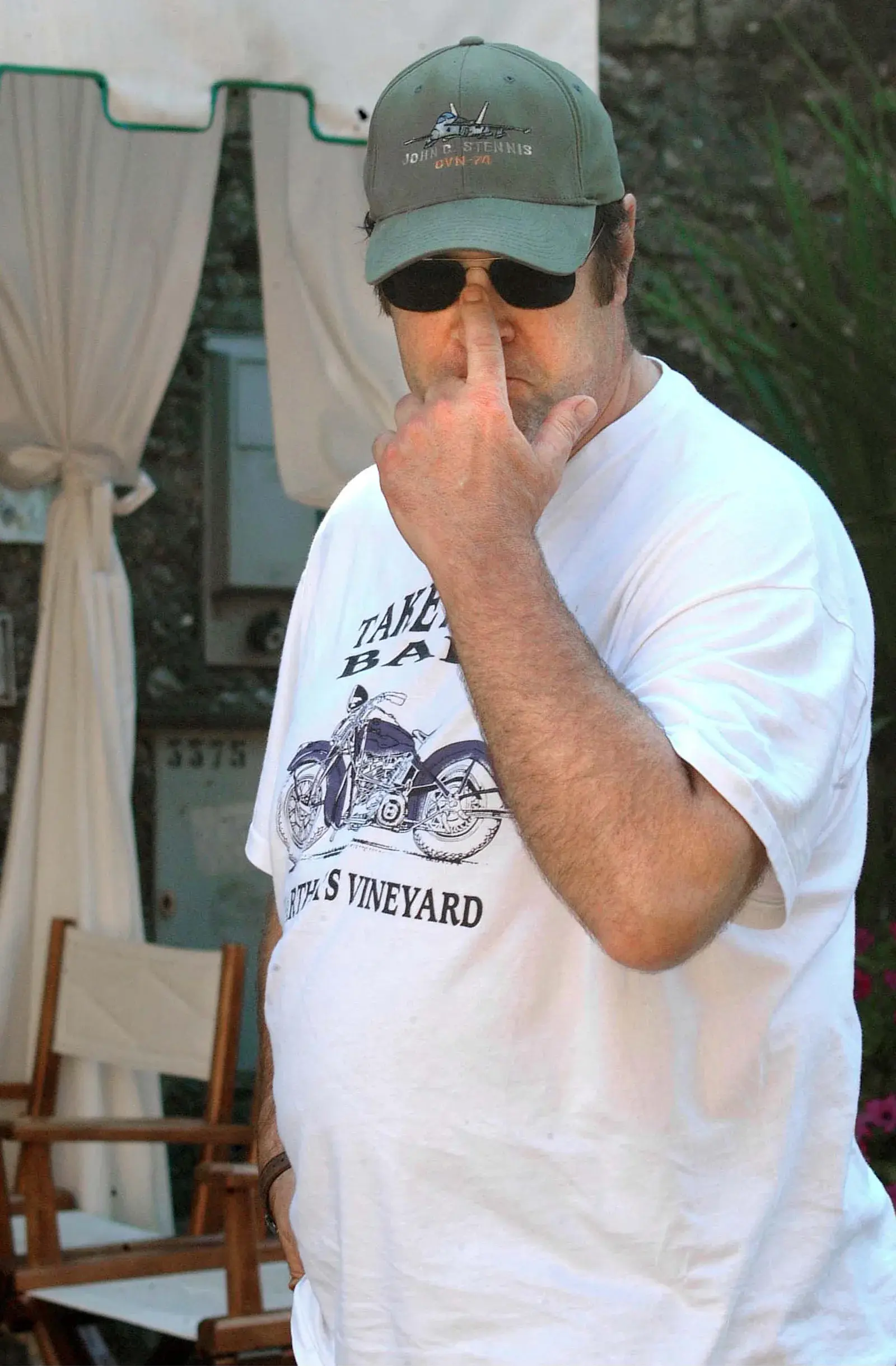 Dan Aykroyd and Donna Dixon in Portofino, Italy