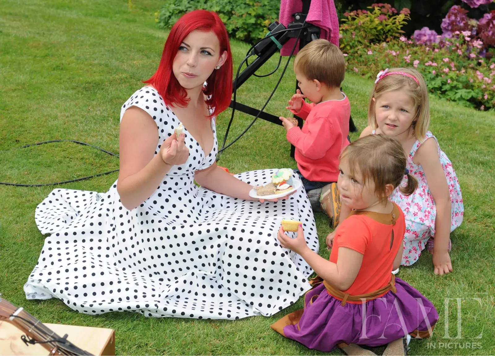 Charlotte Church and Jonathan Powell at Dinas Powys Voluntary Concern Charity Event