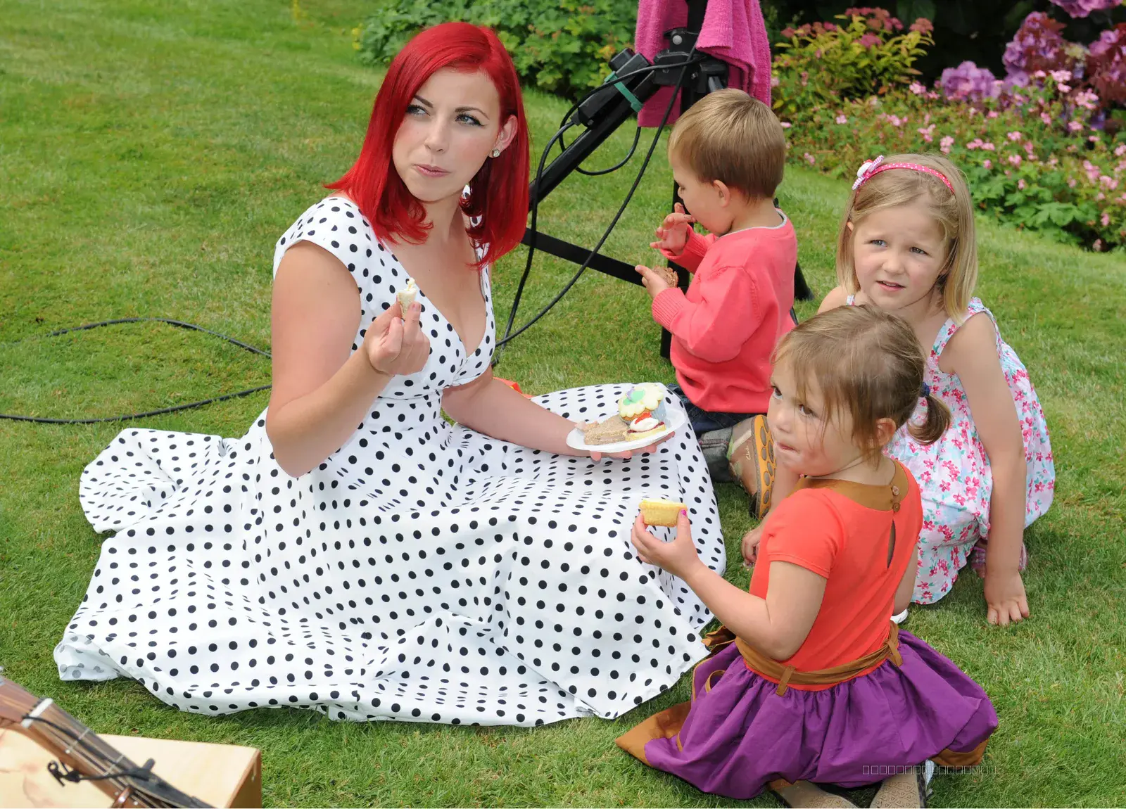 Charlotte Church and Jonathan Powell at Dinas Powys Voluntary Concern Charity Event