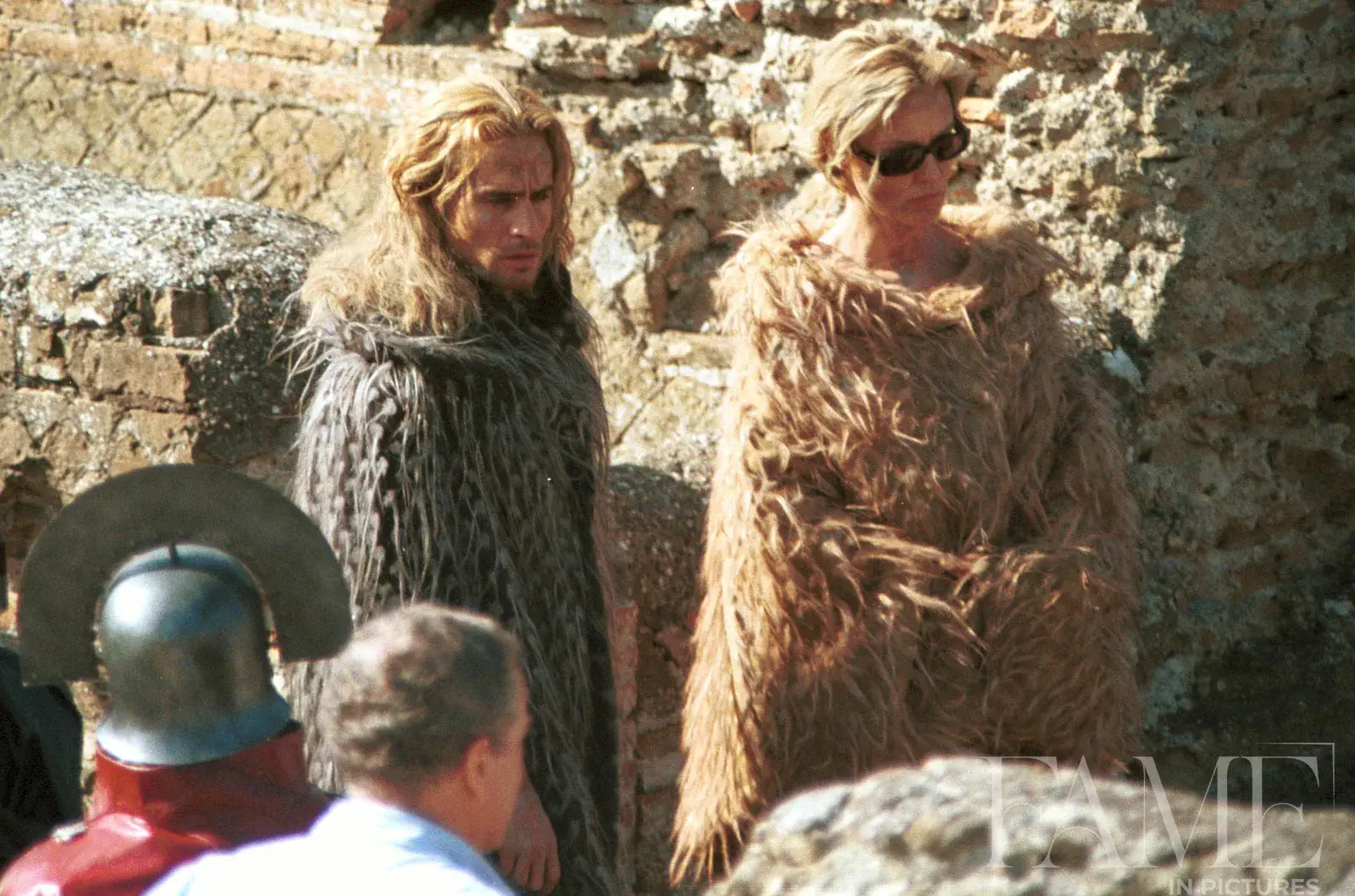 Anthony Hopkins, Jessica Lange and Raz Degan at Titus Filming