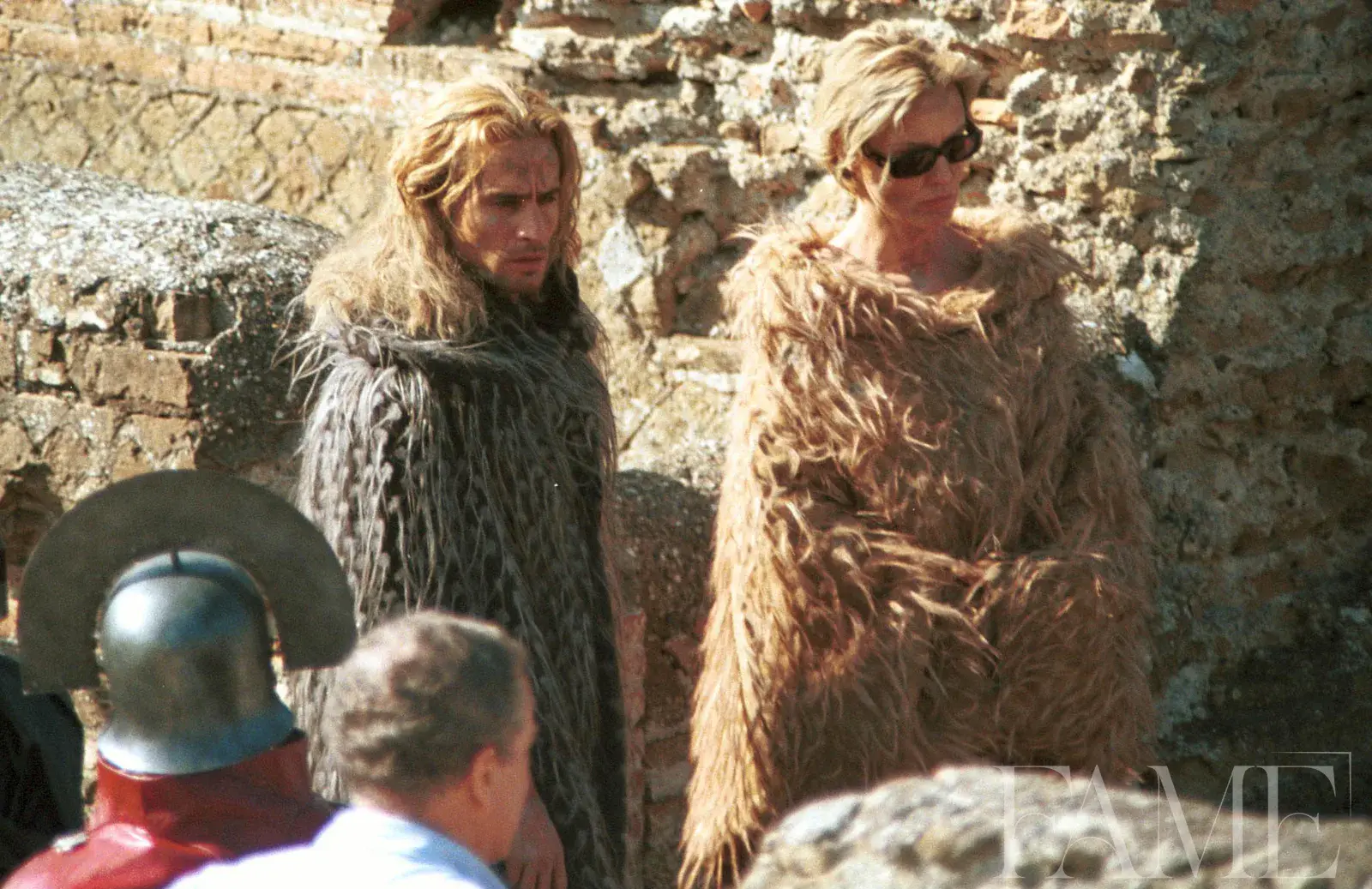 Anthony Hopkins, Jessica Lange and Raz Degan at Titus Filming