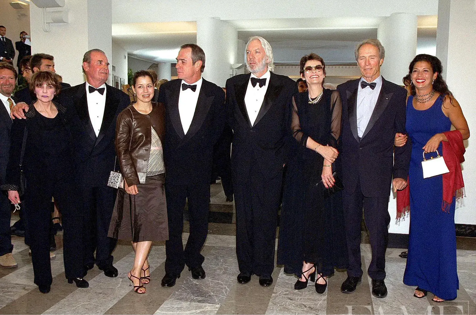 Prominent actors and their spouses at the opening of the Venice International Film Festival.