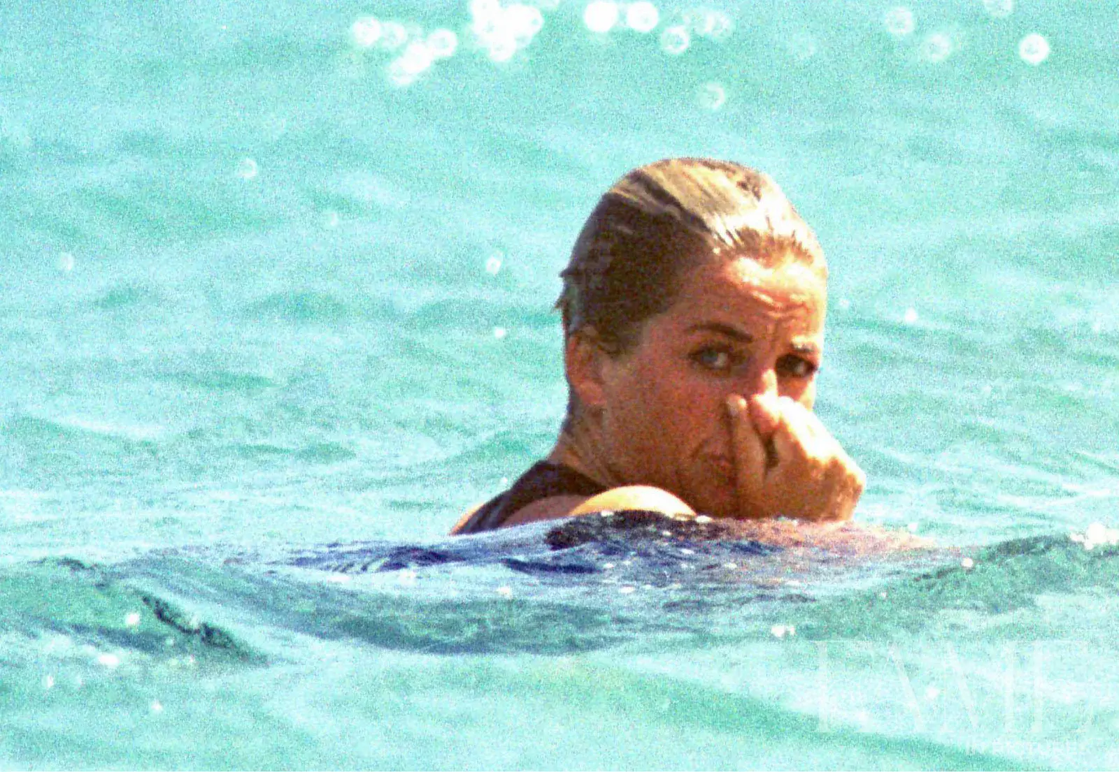 Princess Diana and Dodi Al Fayed photographed off Sardinia in 1997