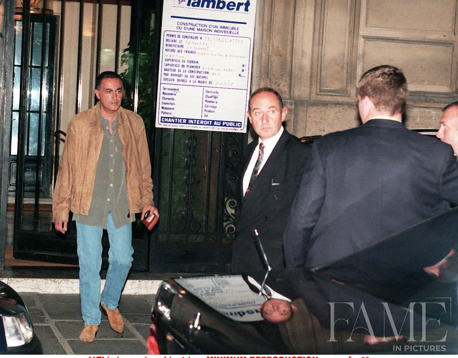 Princess Diana and Dodi Al Fayed outside the Ritz hotel in Paris in August 1997