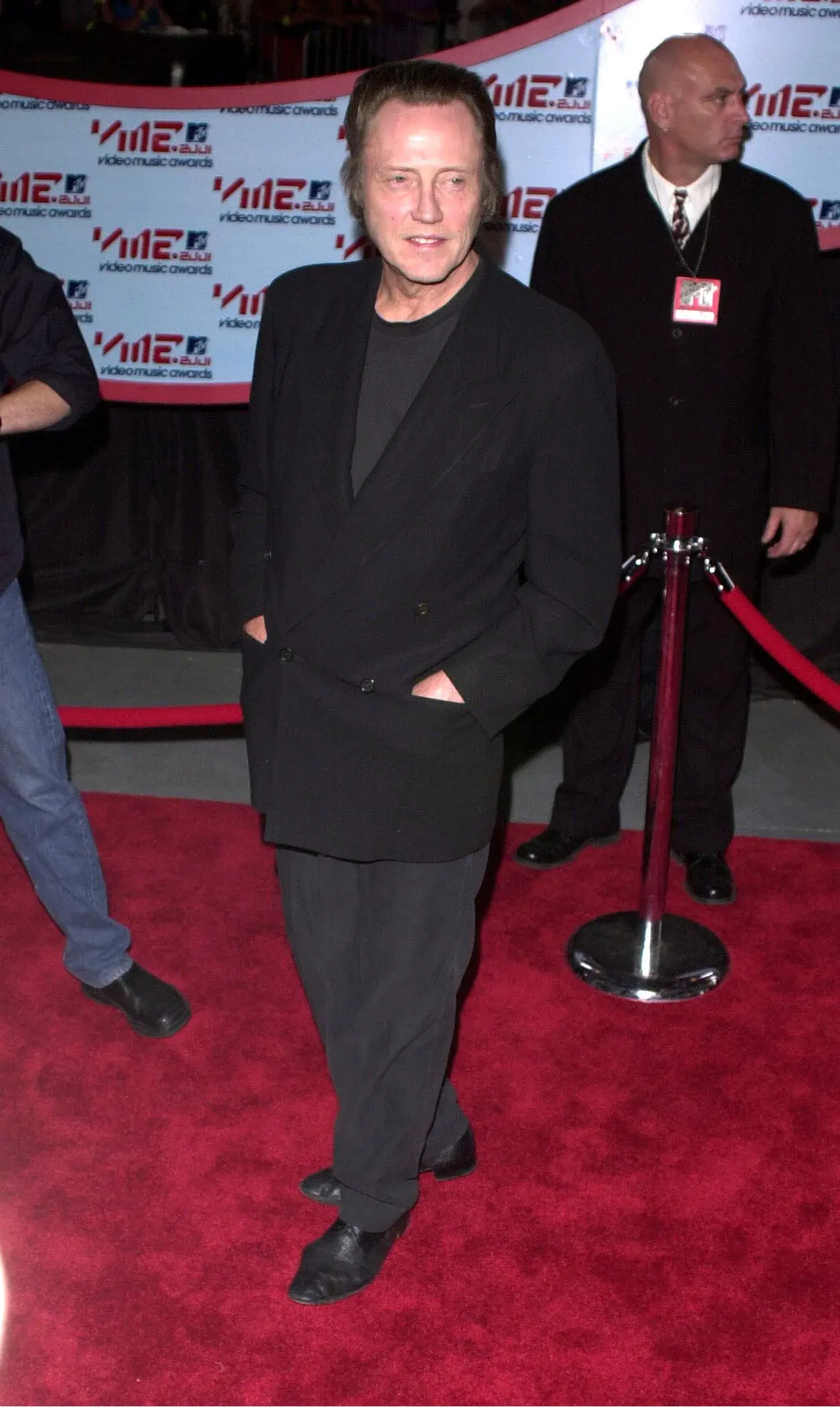 Christopher Walken on the carpet at the 2001 MTV Video Music Awards in New York City