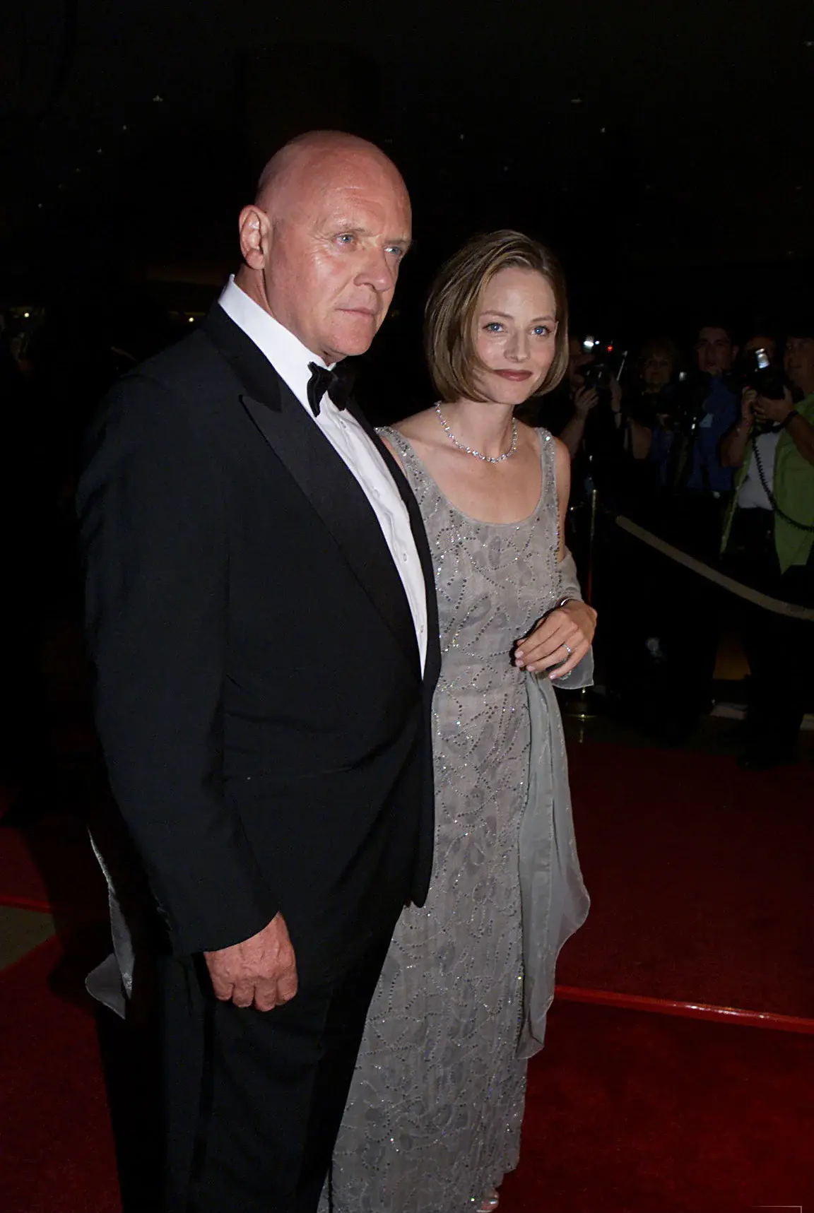 Jodie Foster with Anthony Hopkins at her 1999 American Cinematheque tribute