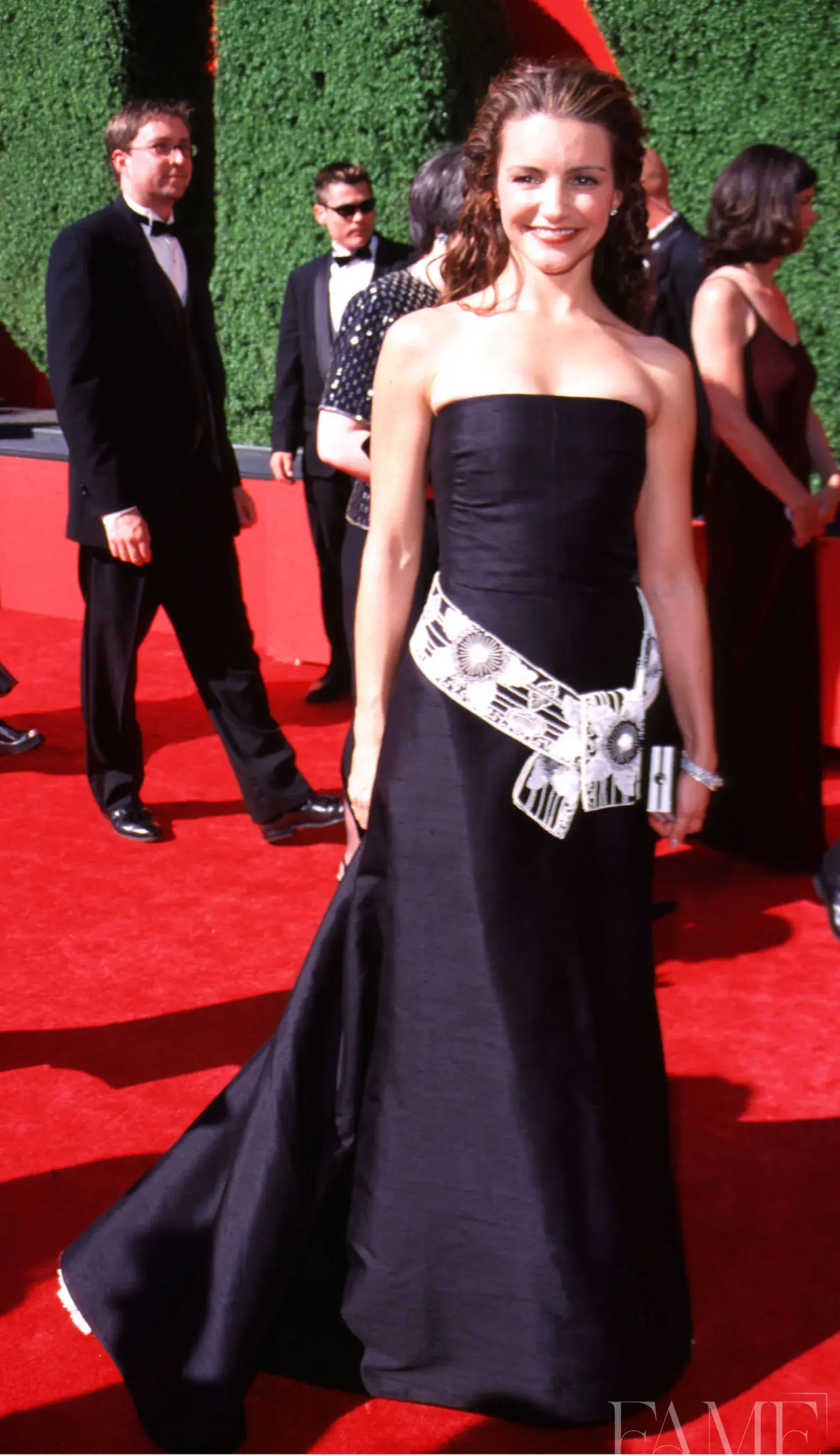 Kristin Davis at the Emmy Awards in Los Angeles in 1999