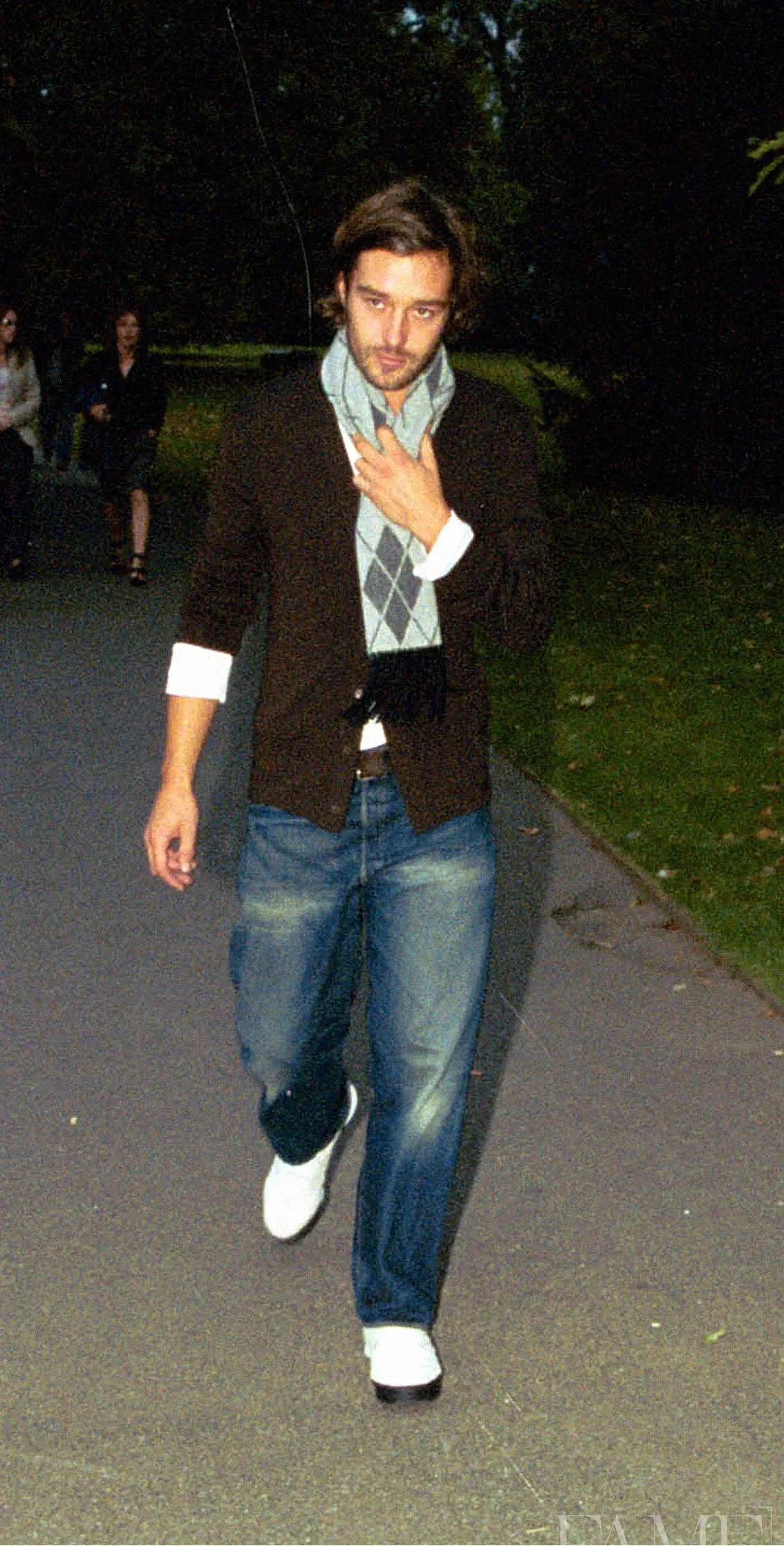 James Gooding at the FROSTFRENCH fashion show in London in 2002