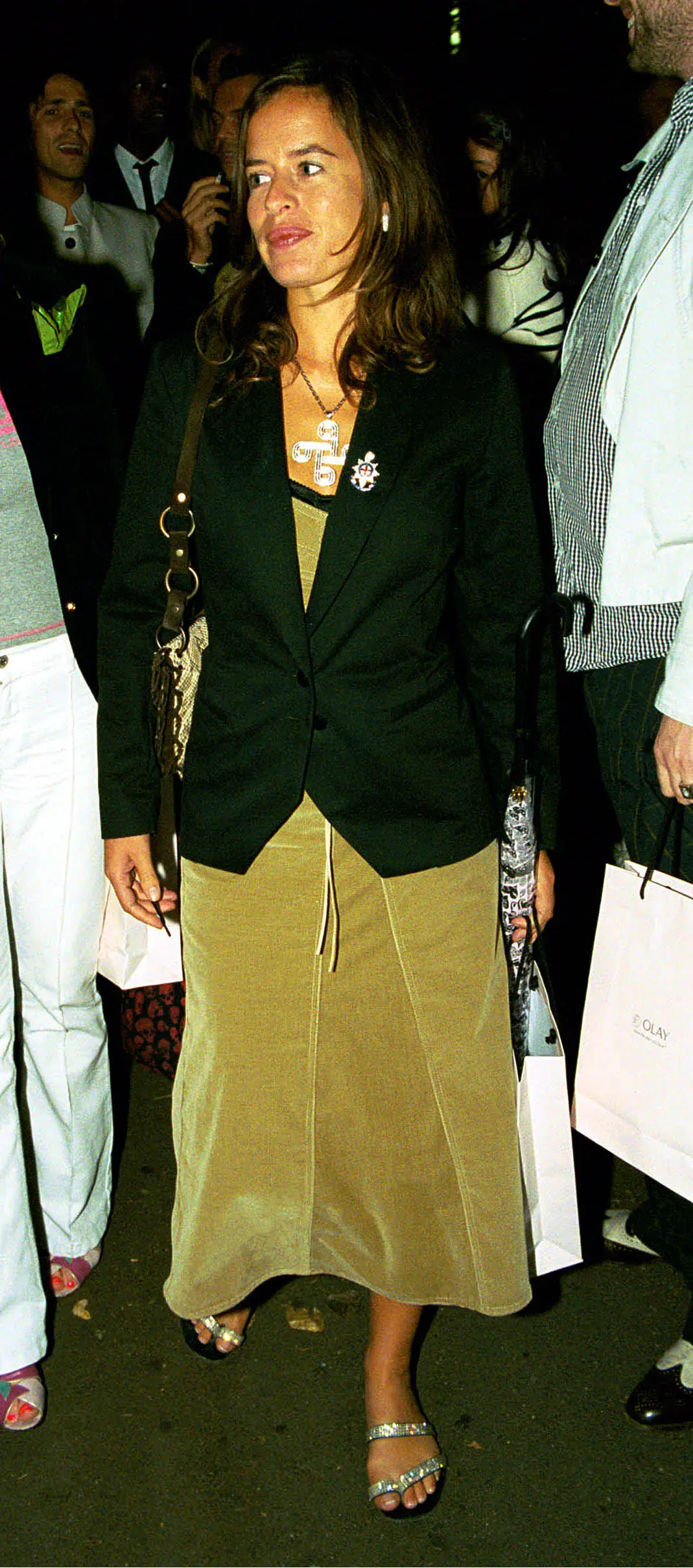Jade Jagger at the FROSTFRENCH fashion show in London in 2002