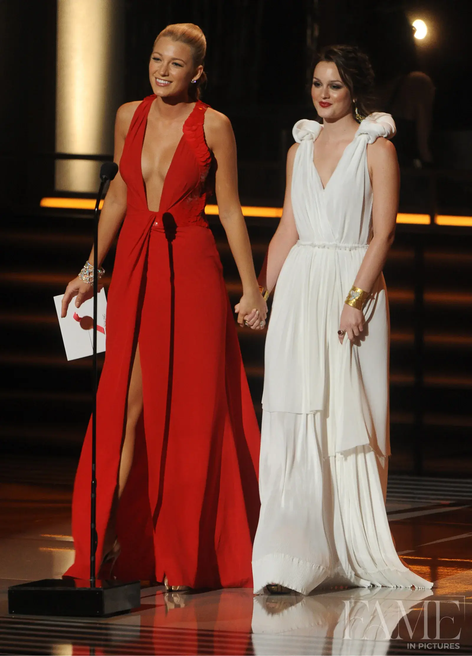 Blake Lively and Leighton Meester presenting at the 61st Primetime Emmy Awards in 2009